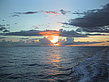 Sonnenuntergang über dem Meer von Kauai Fotos
