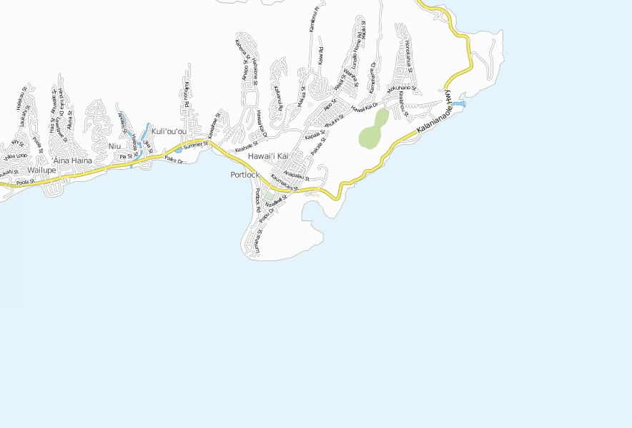Stadtplan Hanauma Bay 1 1 