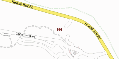 Hawaiʻi-Volcanoes-Nationalpark Stadtplan
