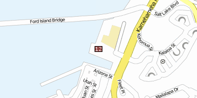 Stadtplan USS Arizona Memorial Hawaii