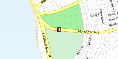 Stadtplan Waikiki Hawaii